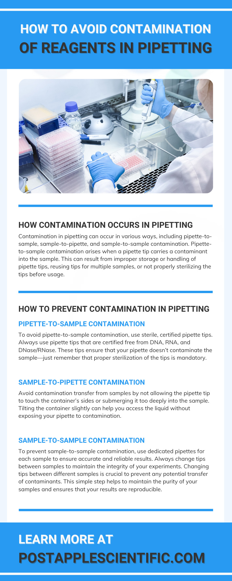 How To Avoid Contamination of Reagents in Pipetting
